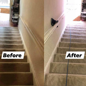 Photograph of work done by Pro-Clean Carpets